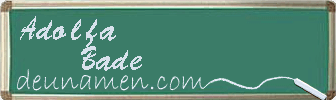 Adolfa Bade Visitenkarte